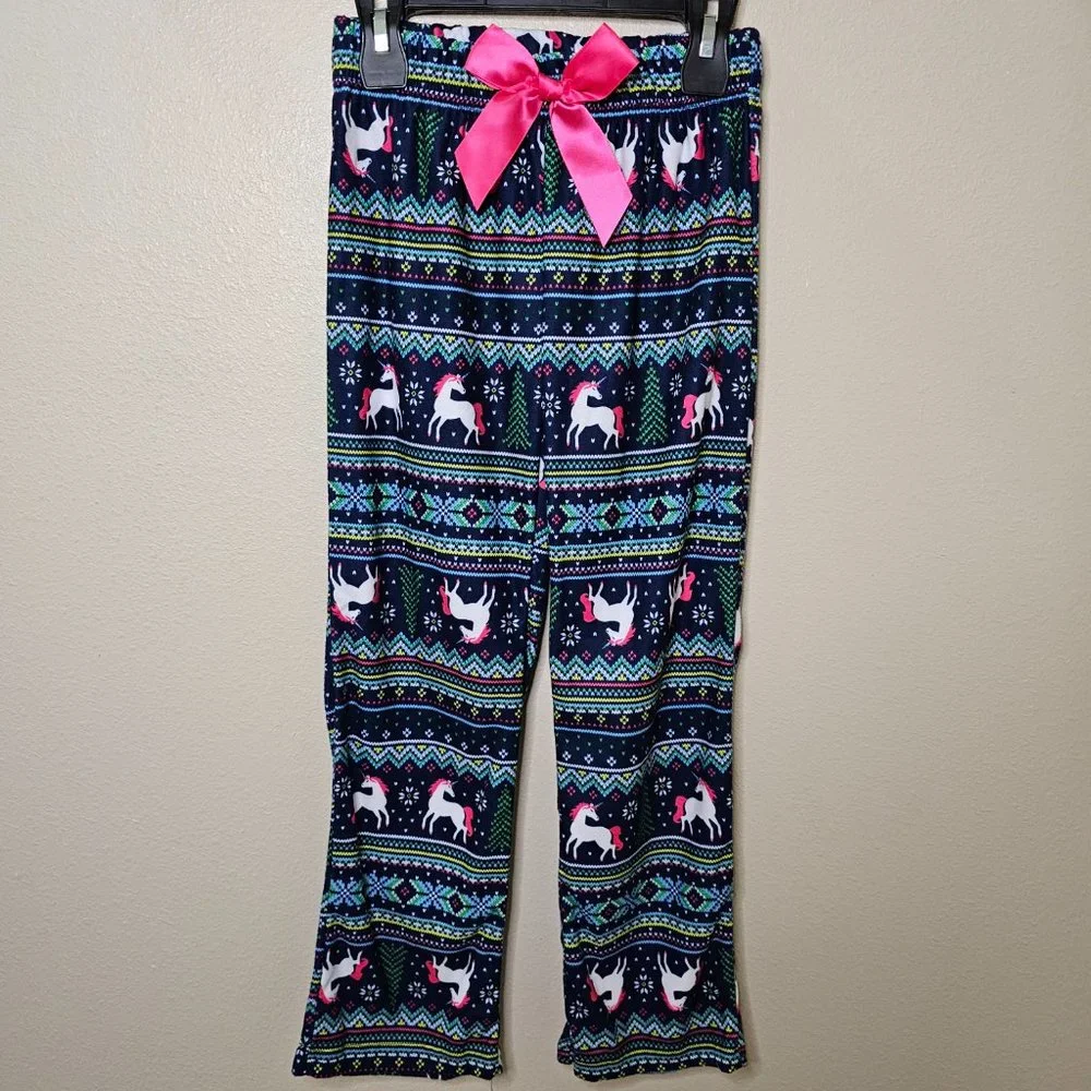 NWT Max & Olivia Youth Navy 2 Piece Set-Pajamas/Pants Size M(7-8)